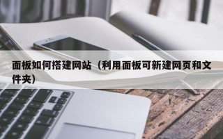 莱阳面板如何搭建网站（利用面板可新建网页和文件夹）